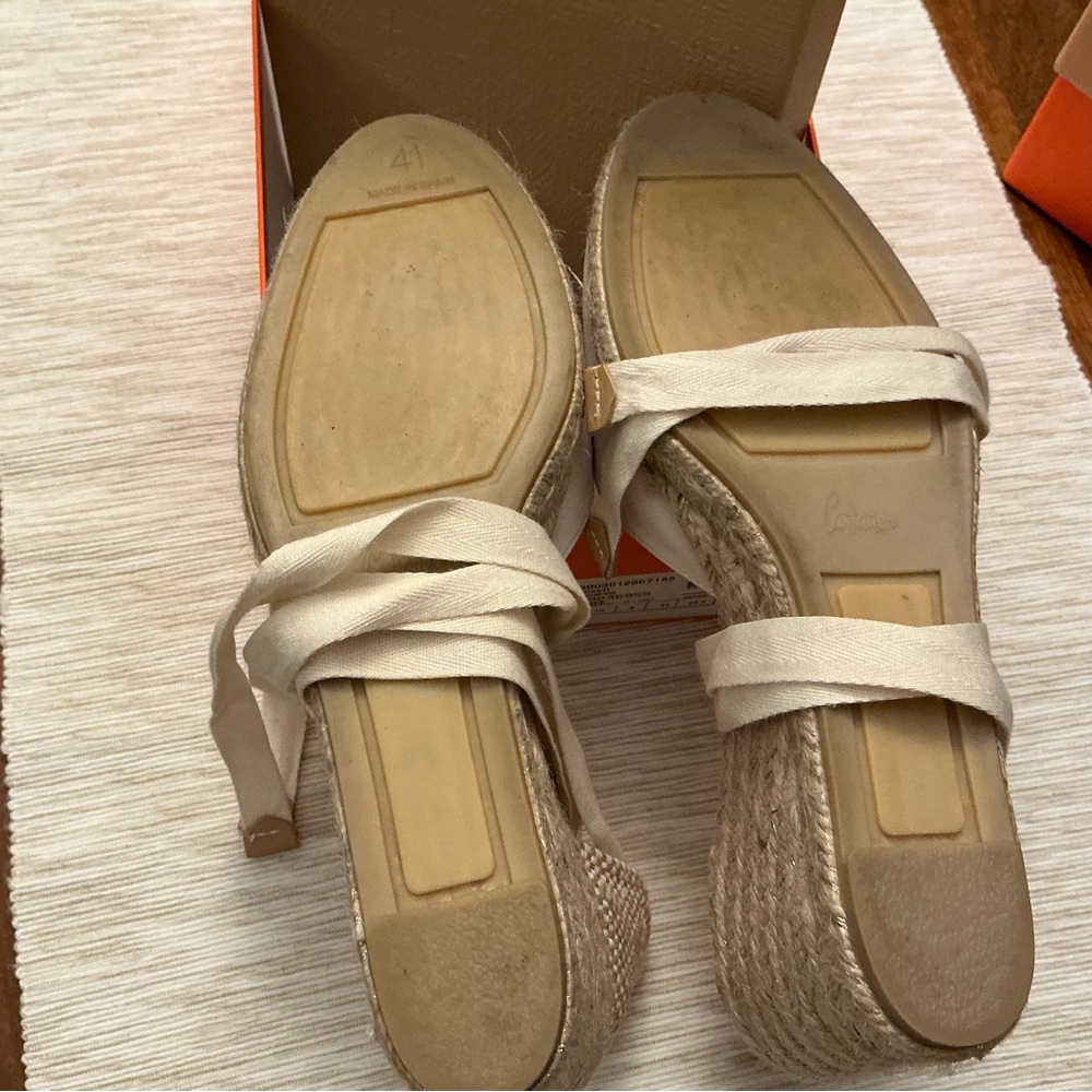 Castaner Carina Wedge Espadrilles with tie straps. - Picture 5 of 6